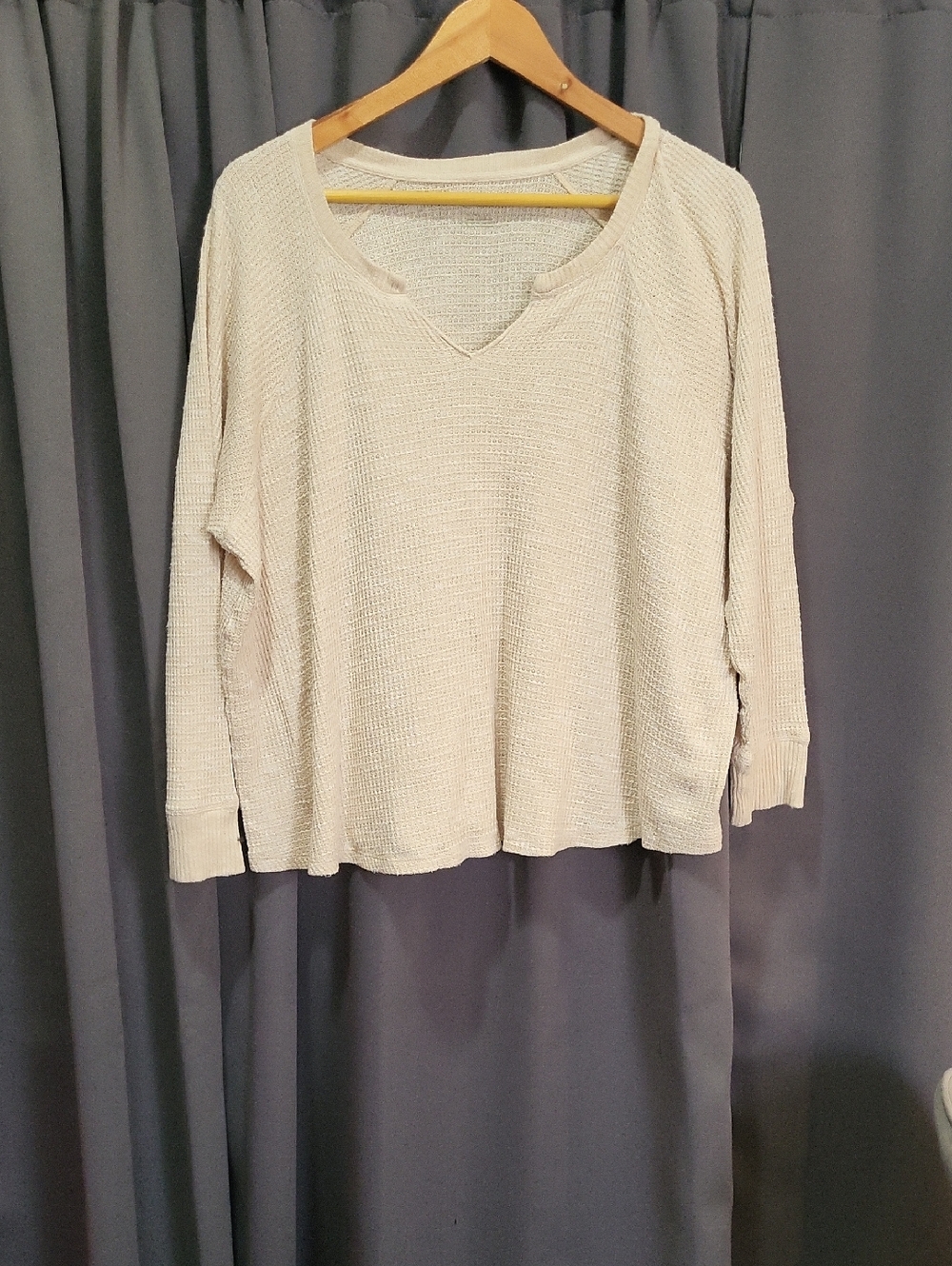 Cozy Cream Knit V-Neck Sweater